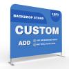 10x8FT Custom Business Backdrop Kit Advertising Background for Event Trade Show with Frame Base view 2