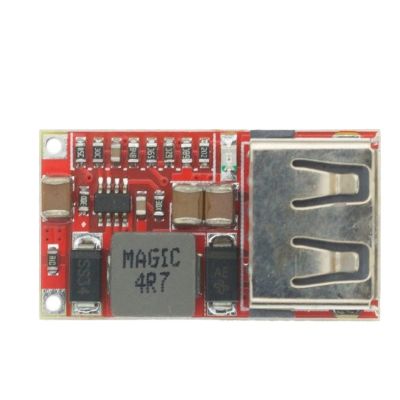 100PCS 6-24V to 5V USB Step Down Module 24V 12V to 5V DC-DC Converter Phone Charger Car Power Supply Module Efficiency 97.5%