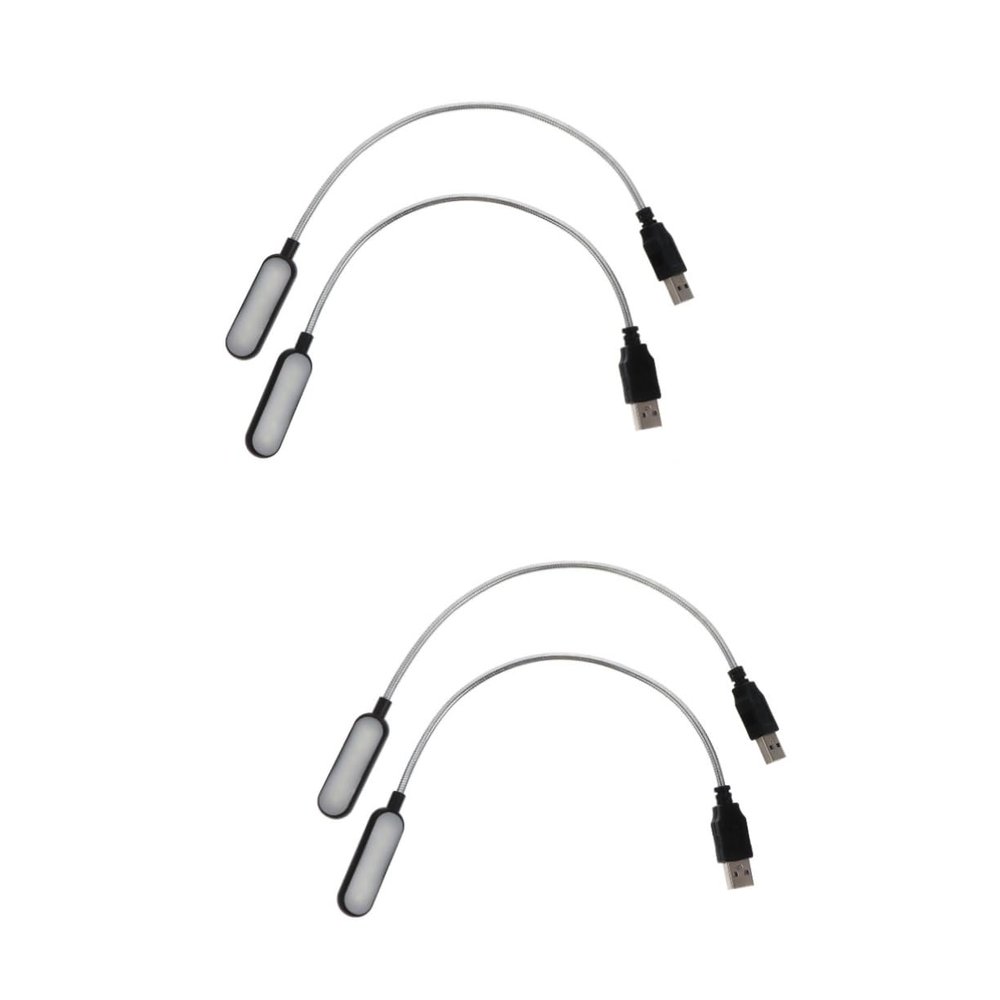 Angoily 2sets Usb Reading Lamp Led Light for Keyboard Monitor Study Office Compact Portable for Home Travel 2pcs*2