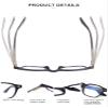 OKH 1.0 Readers Women's Portable Fashion Blue Light Blocking Reading Glasses for Women with Case Computer Readers Black Reading Glasses view 4