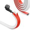 UOMTFAI Wall Cord Hider 39 Inch - Self-Adhesive Wire Cover Raceway for Walls, Flexible PVC Cable Concealer for Home and Office, W0.59 H0.39in - White view 1