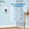 UOMTFAI Wall Cord Hider 39 Inch - Self-Adhesive Wire Cover Raceway for Walls, Flexible PVC Cable Concealer for Home and Office, W0.59 H0.39in - White view 4