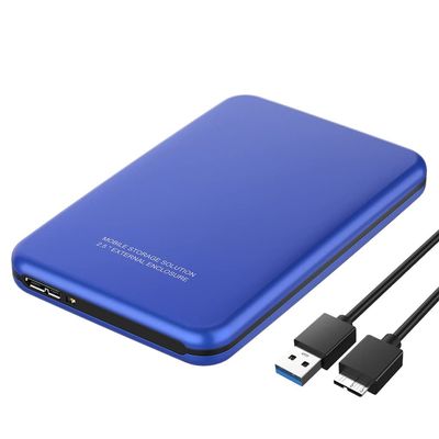 USB3.0 External Hard Disk 500GB 1TB 2TB Storage Device Drive 7200rpm Drive Mobile Hard Disk HDD 2.5" (Color : Blue, Size : 1TB)