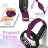 Bcuckood Elastic Bands Compatible with Xiaomi Smart Band 10/9/8 for Women Men, Stretchy Solo Loop Soft Nylon Elastic Strap Replacement Wristband for Xiaomi Mi Band 10/9/83 PCS view 3