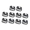 30 pcs Strap Split Hook Ring Triangle Practical Camera Adapter Steel Accessory Black Buckle, Black, 1.3x1.3cm view 1