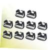 30 pcs Strap Split Hook Ring Triangle Practical Camera Adapter Steel Accessory Black Buckle, Black, 1.3x1.3cm view 4