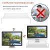 Uonlytech Monitor Stand Riser Ergonomic Single Layer Desktop Holder for and Sturdy Construction Space-saving Storage for Office and Home Use view 4