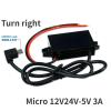 12V24V to 5V 3A DC DC Power Supply Module Buck Step Down Converter for Mini USB USB Adapter Micro USB Adapter Car Male Female (Color : Micro 12V24V-5V 3A) view 2