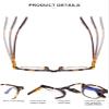 OKH 3.0 Readers Women's Portable Fashion Blue Light Blocking Reading Glasses for Women with Case Computer Readers Tortoise Reading Glasses view 4