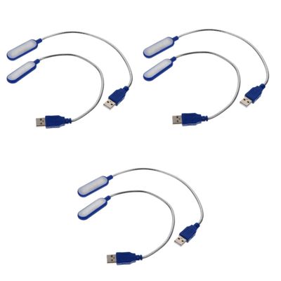 Angoily Sets Portable Reading Lamp for Laptop Study Office Camping Led Desk Light Flexible Pcs