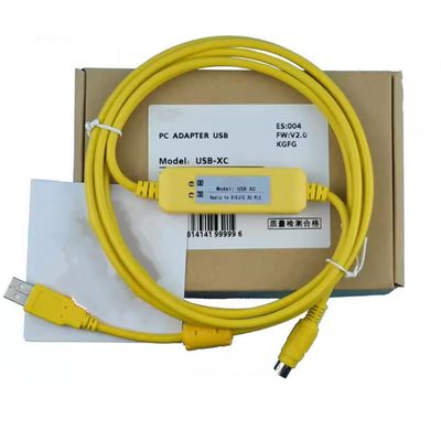USB-XC for XC XD XE PLC Programming Cable Universal Communication Data Download Cable Economy Model Yellow 3 Meters