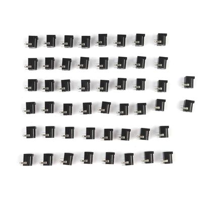 DC Power Jack Socket 5 5mm x 2 1mm Barrel Type Adapter, 50PCS DC Barrel Adapter, Mounting Female DC Power Barrel Jack