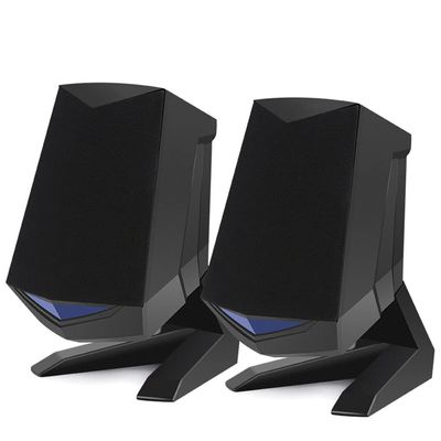 Boomboxes 1 Pair Wired Computer Speakers USB AUX Bass Reinforcement PC Speaker for Laptop Desktop 6W 64mm Horn Audio Loudspeaker