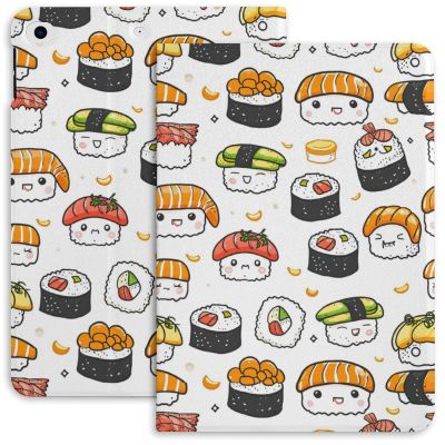 Delicious Sushi Case for iPad iPad Mini 5/4/3/2/1(7.9- Inch) iPad Mini 6 (8.3-inch, 2021) with Pencil Holder, Protective Case with Soft TPU Back, Auto Sleep/Wake Cover