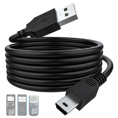 Zosvoses TI-84 Plus CE Cable Compatible with Texas Instruments TI-84 Plus, TI 84 Plus CE, TI 84 Plus C Silver Edition, TI-89 Titanium, TI-Nspire CX, Nspire CX CAS Graphing Calculators