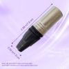 RIVIERA Geisler XLR 3 Pin Male XLR 3 Pin Female Plug Gold-Plated Copper Contacts Fine Silver Nickel Metal Housing with Muficolored Rubber Ring (Silver-housing Black-Mark Male) 10 Pack view 4