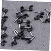 Homoyoyo 100pcs Cable Winder Wall Clamp Black Plastic Cord Fixer for Organizing Telephone Cords More for Home Office and School Use view 2
