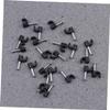 Homoyoyo 100pcs Cable Winder Wall Clamp Black Plastic Cord Fixer for Organizing Telephone Cords More for Home Office and School Use view 4