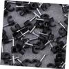 Homoyoyo 100pcs 4mm Plastic Cable Clip Wire Cord Fastener Mini Cable Winder Cord Organizer Organizer Clips view 2