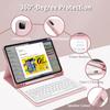 GKABXY Keyboard Case for iPad Pro 11 inch (4th/3rd/2nd/1st Gen) 2022/2021/2020/2018, Detachable Wireless Bluetooth Keyboard Case with Pencil Holder for iPad Pro 11", Auto Sleep/Wake (Pink) view 2