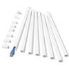 One-Cord Hider Kit, 126in Cable Covers for Wires on Wall, Mini Wire Hider for Wall Mounted TV, White Cable Raceway, Paintable Cord Cover Cable Management for Home Office, 8 x L15.7in W0.6in H0.4in view 1