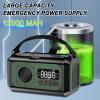 irjeen 12000mAh Emergency Radio, Portable Weather Alert Radio AM/FM/NOAA, Hand Crank with Flashlight, Reading Lamp, SOS Alarm, USB Charger, for Home & Outdoor Emergency (Green) view 2