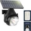 Clearhill Dummy Fake Security Camera and Solar Motion Sensor Lights, 2-in-1 Solar Lights with Remote Control, Realistic Look, Easy to Install, IP66 Waterproof, for Outdoor (1) view 1