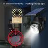Clearhill Dummy Fake Security Camera and Solar Motion Sensor Lights, 2-in-1 Solar Lights with Remote Control, Realistic Look, Easy to Install, IP66 Waterproof, for Outdoor (1) view 2