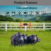 Solar Outdoor Motion Sensor Alarm with 13Sounds, WONFAST 130db Dual Speaker Gunshot Dog Barking Sound Recording and Adjustable Volume Warning Security Strobe Light for Farm Yard Orchard Barn (1PCS) view 4