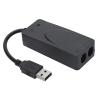 USB 2.0 Fax Modem, External V.90 56K Dial Up USB Analog Fax Modem, USB to Telephone Jack, RJ11 Ports Support Caller ID Computer Laptop Fax Modem for for Linux view 1