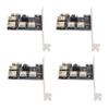 Baglaum 4X New 4 Ports PCIe Riser Adapter Board PCI-E 1X to 4 USB 3.0 PCI-E Rabbet GPU Riser Extender ETH/Monero view 1