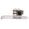 Baglaum 4X New 4 Ports PCIe Riser Adapter Board PCI-E 1X to 4 USB 3.0 PCI-E Rabbet GPU Riser Extender ETH/Monero view 3