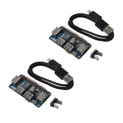 Baglaum 2X 4 Ports USB HUB HAT for 3/2 / Zero W Extension Board USB to UART for Serial Debugging