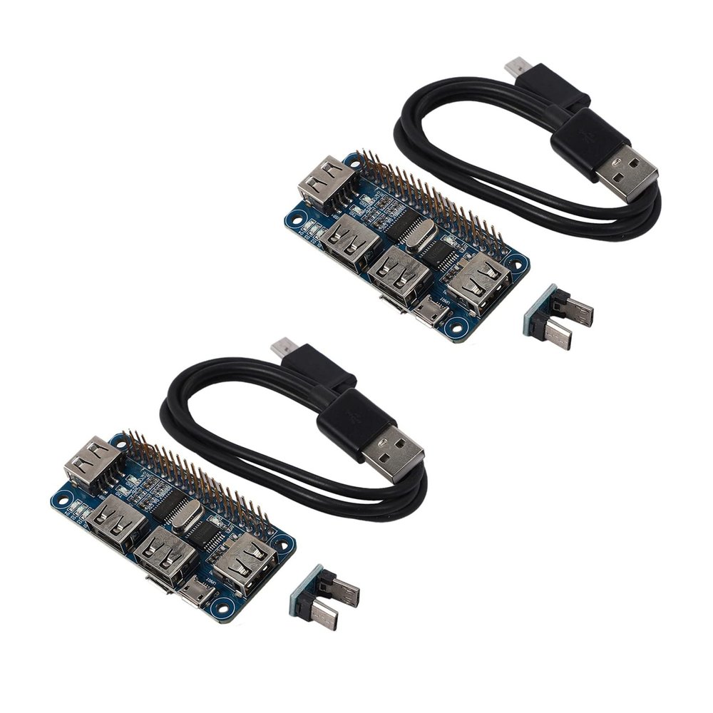 Baglaum 2X 4 Ports USB HUB HAT for 3/2 / Zero W Extension Board USB to UART for Serial Debugging