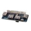 Baglaum 2X 4 Ports USB HUB HAT for 3/2 / Zero W Extension Board USB to UART for Serial Debugging view 4