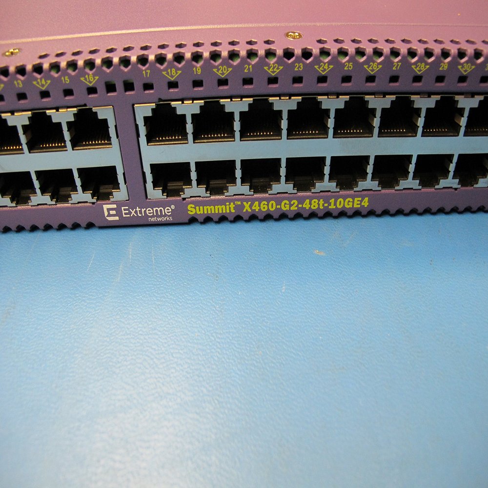 Extreme Networks Summit X460-G2-48T-10GE4 Ethernet Switch 48 x 10/100/1000 + 4x SFP+ 16702 W/ Dual PS (Renewed)