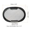 uxcell 2pcs 6" x 9" Speaker Grill Mesh Decorative Oval Woofer Guard Protector Cover Parts Black view 2