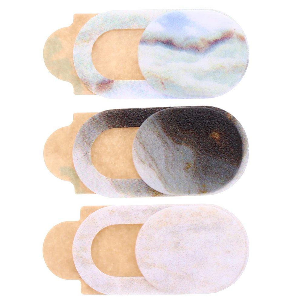 3pcs Sliding Webcam Covers for Laptop and Phone Anti-Peeping Privacy Protection Easy to Use with Sticky Film Ultra-Thin Design for Tablets and Desktop Devices