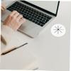 Homoyoyo 3pcs Plastic Desk Grommet Round Wire Hole Cover Cable Hole Plugs for Cable Computer Desk Cord Covers view 4