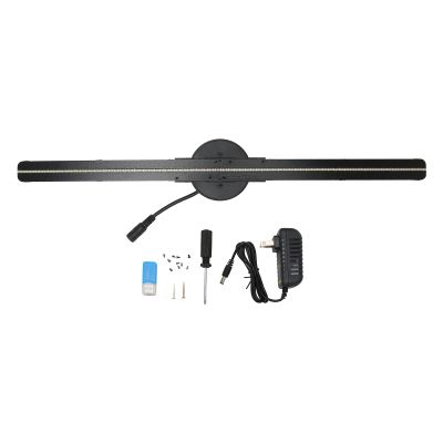 3D Hologram Fan, 16.5in 3D Projector, 3D Hologram Projector Advertising Display with 224 LED Light Beads for Business Store Advertising (US Plug)