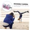 DOITOOL 2 Pcs Abs Vintage Camera Built-in Flash Reusable Film Camera for 35mm Films Easy to Use view 2