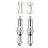 DOITOOL Cold Shoe Adapter Mount 2 Sets 3/8 to 1/4 Threaded Screw Nut Adapter Kit for Light Stand Flashlight view 1