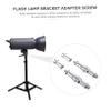 DOITOOL Cold Shoe Adapter Mount 2 Sets 3/8 to 1/4 Threaded Screw Nut Adapter Kit for Light Stand Flashlight view 3