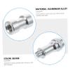 DOITOOL Cold Shoe Adapter Mount 2 Sets 3/8 to 1/4 Threaded Screw Nut Adapter Kit for Light Stand Flashlight view 4