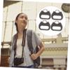 8 Sets Triangle Ring Fastener Lanyard key Keychain Hooks Strap Ring Hook Shoulder Strap Camera, As Shownx4pcs, 1.4x1.3cmx4pcs view 2