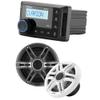 Clarion CMM-10 Marine Source Unit with CMSP-651-SWG 6.5-inch Premium Marine Coaxial Speakers, Sport Grilles view 1