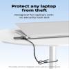 Multplx Universal Laptop Security Lock | Compatible with All Laptops inc MacBook | 1.7m Anti-Theft Cable | 4 Digit Combination Lock | Cut Resistant Steel Cable view 2