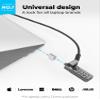 Multplx Universal Laptop Security Lock | Compatible with All Laptops inc MacBook | 1.7m Anti-Theft Cable | 4 Digit Combination Lock | Cut Resistant Steel Cable view 3