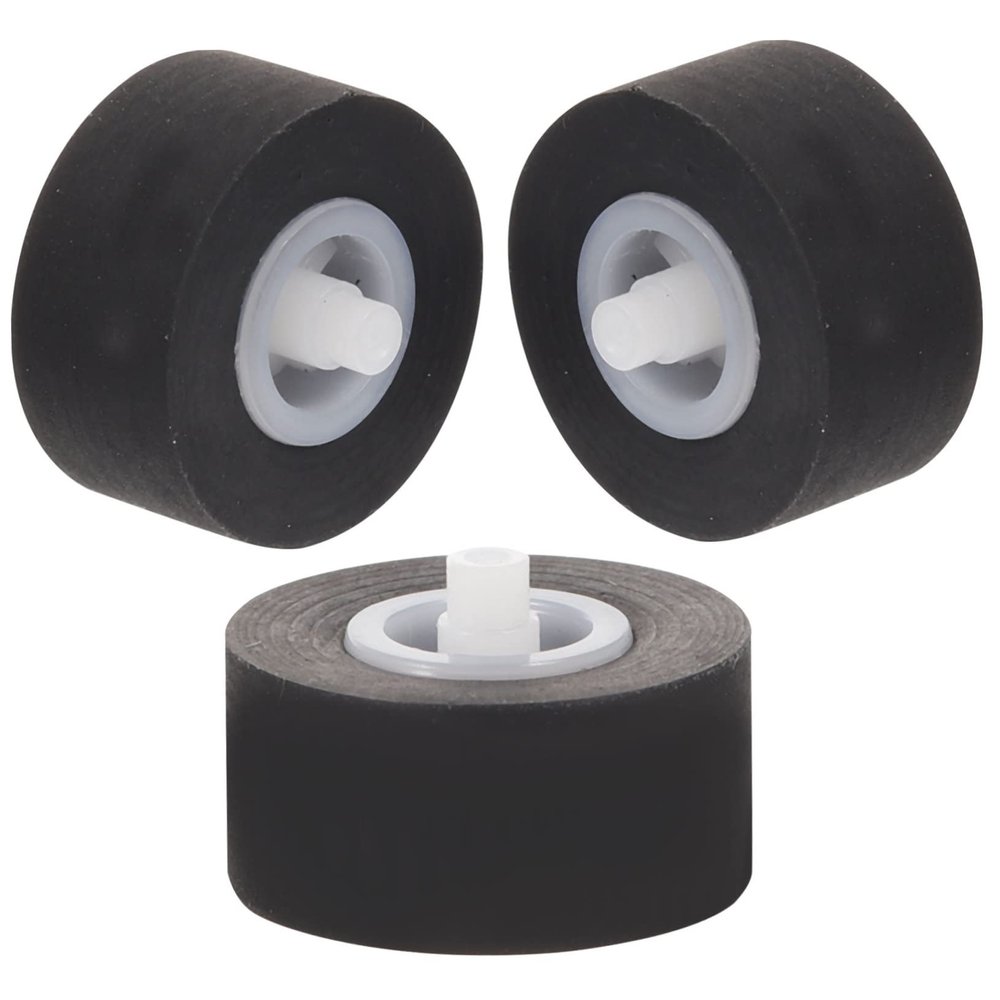 Homoyoyo 3pcs Rubber Pinch Roller Bearing Wheel for Audio Recorders Durable Drive Pulley for Tape and Video Playback Sturdy Replacement Parts for Recorder Repair