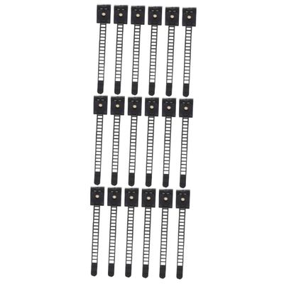 DOITOOL 3sets Electronics Cord Ties Cable Holder Clips Adhesive Cable Clips Wire Organizer Straps for Home